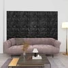 Sienų plokštės 24 vnt. 50 x 50 cm Diamond Juodas XPS Putplastis