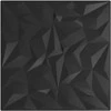 Sienų plokštės 24 pcs Juoda 50 x 50 cm XPS Putplastis