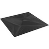Sienų plokštės 24 pcs Juodas Star 50 x 50 cm XPS Putplastis