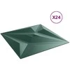 Sienų plokštės 24 pcs Star Žalias 50 x 50 cm XPS Putplastis