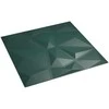 Sienų plokštės 24 pcs Žalia 50 x 50 cm XPS Putplastis