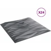 Sienų plokštės 24 vnt. 50 x 50 cm Akmens pilka XPS Putplastis