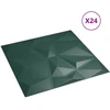 Sienų plokštės 24 vnt. 50 x 50 cm Žalia XPS Putplastis