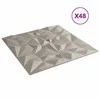 Sienų plokštės 48 pcs Amethyst Beton 50 x 50 cm XPS Putplastis