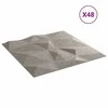 Sienų plokštės 48 pcs Betono pilka 50 x 50 cm XPS Putplastis