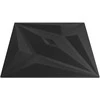 Sienų plokštės 48 pcs Juodas Star 50 x 50 cm XPS Putplastis