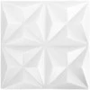 Sienų plokštės 48 pcs Origami Baltas 50 x 50 cm XPS Putplastis