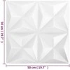 Sienų plokštės 48 pcs Origami Baltas 50 x 50 cm XPS Putplastis
