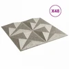 Sienų plokštės 48 pcs Origami beton 50 x 50 cm XPS Putplastis