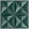 Sienų plokštės 48 pcs Origami Žalias 50 x 50 cm XPS Putplastis