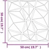 Sienų plokštės 48 pcs Žalia 50 x 50 cm XPS Putplastis