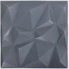 Sienų plokštės 48 vnt. 50 x 50 cm Diamond Pilkas XPS Putplastis