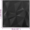 Sienų plokštės 48 vnt. 50 x 50 cm Diamond Juodas XPS Putplastis