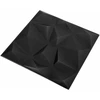 Sienų plokštės 48 vnt. 50 x 50 cm Diamond Juodas XPS Putplastis