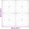 Sienų plokštės 48 vnt. 50 x 50 cm Origami beton XPS Putplastis
