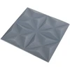 Sienų plokštės 48 vnt. 50 x 50 cm Origami Pilkas XPS Putplastis