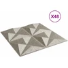 Sienų plokštės 48 vnt. 50 x 50 cm Origami beton XPS Putplastis