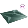 Sienų plokštės 48 vnt. 50 x 50 cm Star Žalias XPS Putplastis