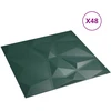 Sienų plokštės 48 vnt. 50 x 50 cm Žalia XPS Putplastis