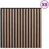 Sienų plokštės 8 pcs Ruda 60,5 x 60 cm