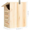 314820 Bat House Solid Firwood 30x20x38 cm