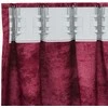 Aksominio tipo užuolaidos 2 pcs Vyno raudonumo 245 x 140 cm