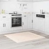 Neslystantis plaukuotas kilimas Kreminė 120 x 120 cm PP