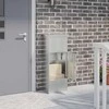 Siuntų dėžutė Juoda 44,5 x 29 x 110,5 cm Cinkuota plienas