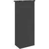 Siuntų dėžutė su saugykla Juoda 44,5 x 29 x 110,5 cm Plienas