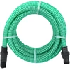 Siurbimo žarna su PVC jungtimis, žalios spalvos, 1", 10m, PVC