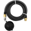 Siurbimo žarna su žalvarinėmis jungtimis, juoda, 1,1", 4m, PVC