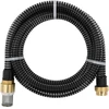 Siurbimo žarna su žalvarinėmis jungtimis, juoda, 1,1", 7m, PVC