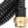Siurbimo žarna su žalvarinėmis jungtimis, juoda, 1,1", 20m, PVC