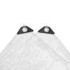 Skaidrus brezentas su ąselėmis 4x5 m PVC