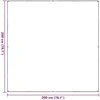 Skaidrus brezentas su kilpelėmis, 2x2 m, PVC