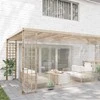 Skaidrus brezentas su kilpomis 6x8 m PVC