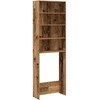 Skalbimo mašinos spintelė Old Wood 64x24x190 cm