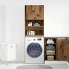 Skalbimo mašinos spintelė Old Wood 64x24x190 cm Engineered Wood
