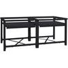 Skalbyklės pjedestalas 2 pcs Juodas 120 x 56 x 52 cm Plienas