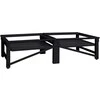 Skalbyklės pjedestalas 2 pcs Juodas 124,5 x 61,5 x 32,5 cm