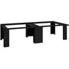 Skalbyklės pjedestalas 2 pcs Juodas 127 x 54,5 x 32,5 cm