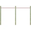 Skersiniai, 2vnt., raudonos spalvos, 125cm, plienas