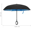 Skėtis, juodos spalvos, 108cm, su C formos rankena