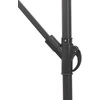 Skėtis nuo saulės su LED/plieniniu stulpu, rudas, 269x269x235cm
