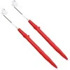Skėtis su laikikliu 2 pcs Ugnies plytų raudona Ø 105 x 86 cm
