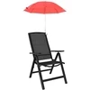 Skėtis su laikikliu 2 pcs Ugnies plytų raudona Ø 105 x 86 cm