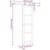 Slankios durys ORKDAL Balta 61 x 198,5 cm