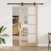 Slankios durys ORKDAL Natūrali ir juoda 93 x 211 cm