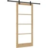 Slankios durys ORKDAL 93 x 211 cm Natūrali ir juoda