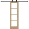 Slankios durys ORKDAL Natūrali ir juoda 61 x 198,5 cm